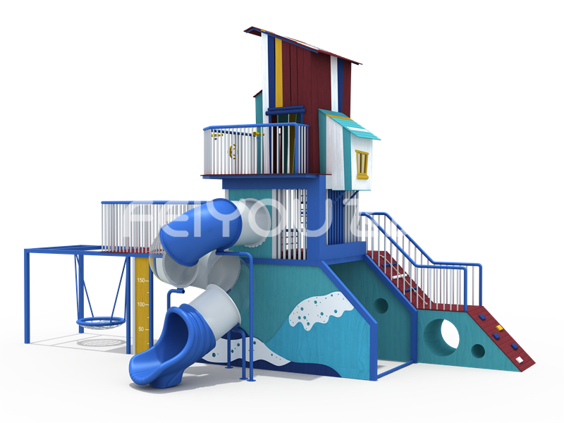 燈塔不銹鋼組合滑梯